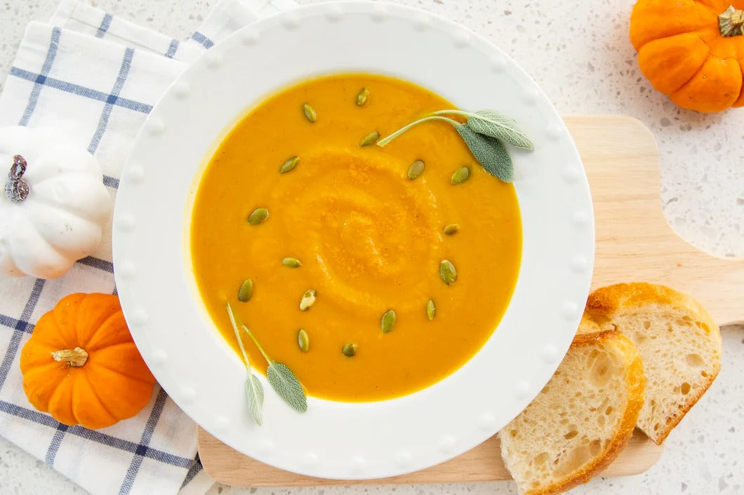 Sopa de calabaza y cúrcuma